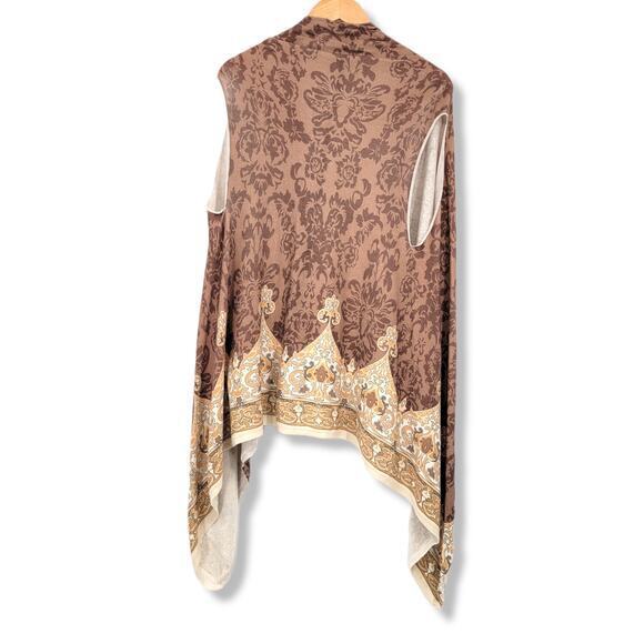 Essendi di nuovo‎ Wool Cashmere Blend Waterfall Cardigan Vest - Picture 2 of 6